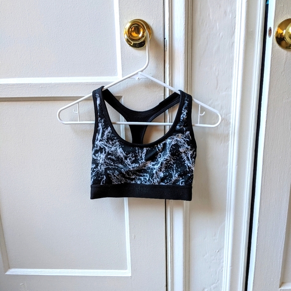 Champion Other - Champion black water tide print racerback sports bra NWOT Size small